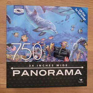 Cardinal Puzzle Underwater Ocean Panorama 750 Piece 11 in x 34 in COMPLETE